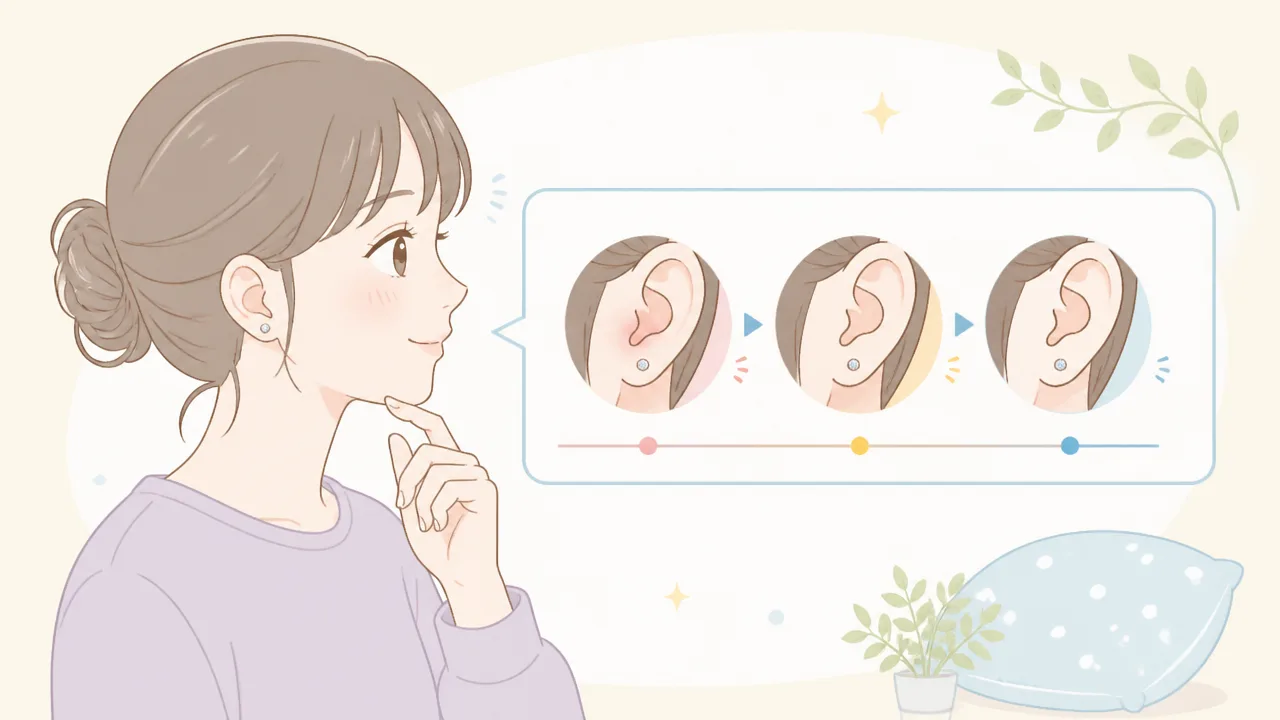 ファーストピアスで寝る時に横向きは大丈夫？負担を減らす寝方のコツ