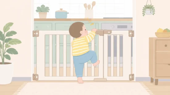 キッチンベビーゲートはいつまで必要?卒業時期の目安と判断ポイント