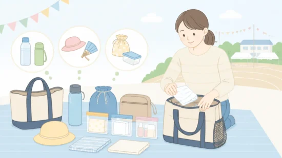 運動会が午前中だけなら持ち物は?親子の必需品と便利グッズ