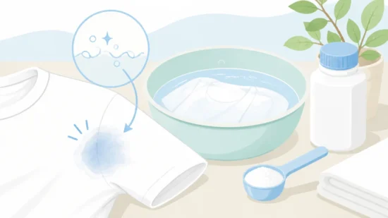 汗による青いシミの落とし方|衣類の素材別にやさしく洗うコツ