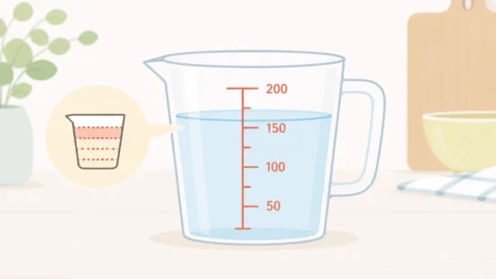 160mlはどのくらい？コップや大さじで分かる量の目安