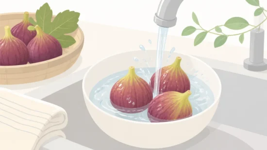 いちじくを皮ごと食べるときの洗い方と下処理のコツ