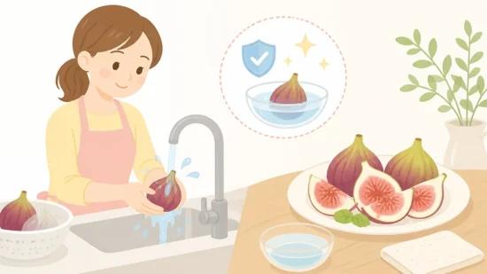 いちじくを皮ごと食べるときの洗い方と下処理のコツ